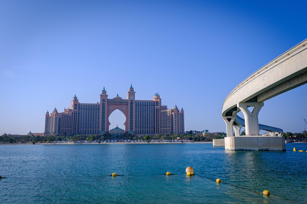 building, sea, architecture, nature, dubai