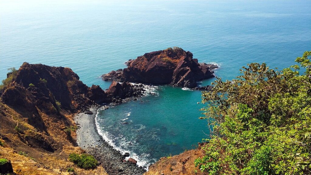 nature, coast, bay, ocean, sea, rocks, india, goa, waves, horizon, beauty, goa, goa, goa, goa, goa